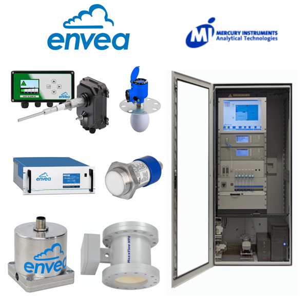 Envea/Mercury Instruments: Controles de Flujo y Nivel para sólidos - Detección para particulados en aire - Detección de mercurio