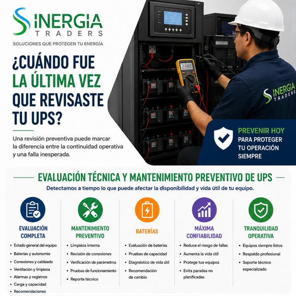 Servicios especializados en respaldo y calidad de energía